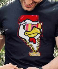 south Carolina Gamecocks football mascot with sunglasses and chain shirt