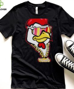 south Carolina Gamecocks football mascot with sunglasses and chain shirt
