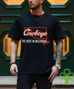 Oklahoma State Cowboys The best in Oklahoma again basketball map shirt