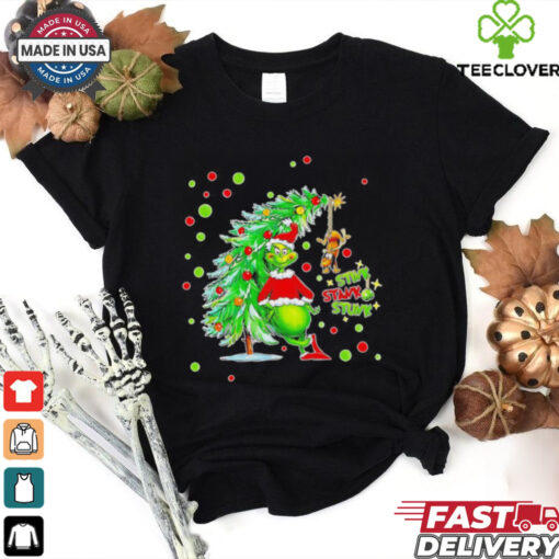 stink stank stunk Grinch Christmas tree shirt
