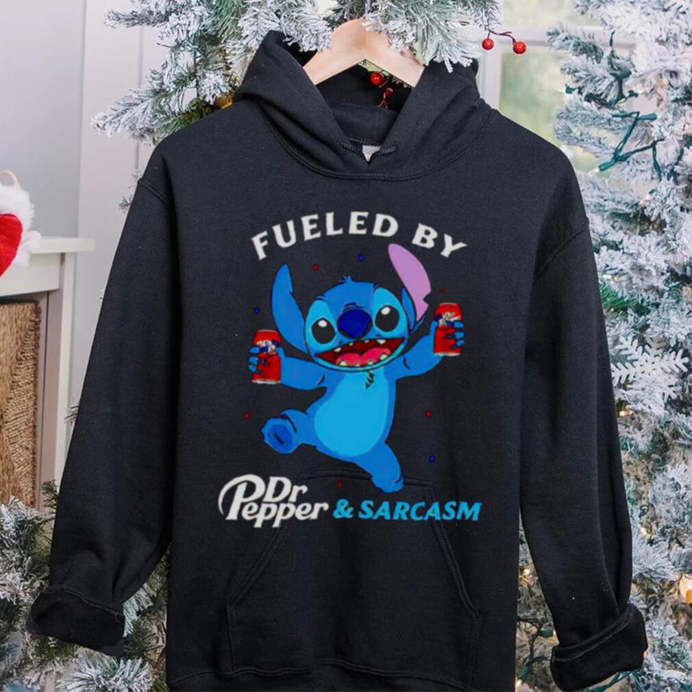 stitch fueled by drink Dr Pepper and sarcasm shirt stitch fueled by drink Dr Pepper and sarcasm shirt