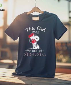 This Girl Loves Her Georgia Bulldogs X Peanuts Snoopy Shirt