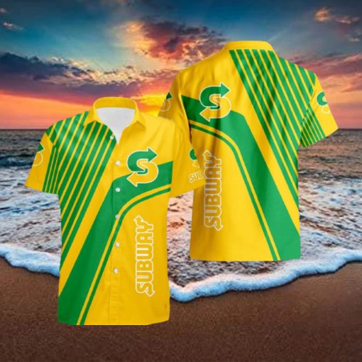 subway Hawaiian Shirt New Trend Summer Vacation Gift