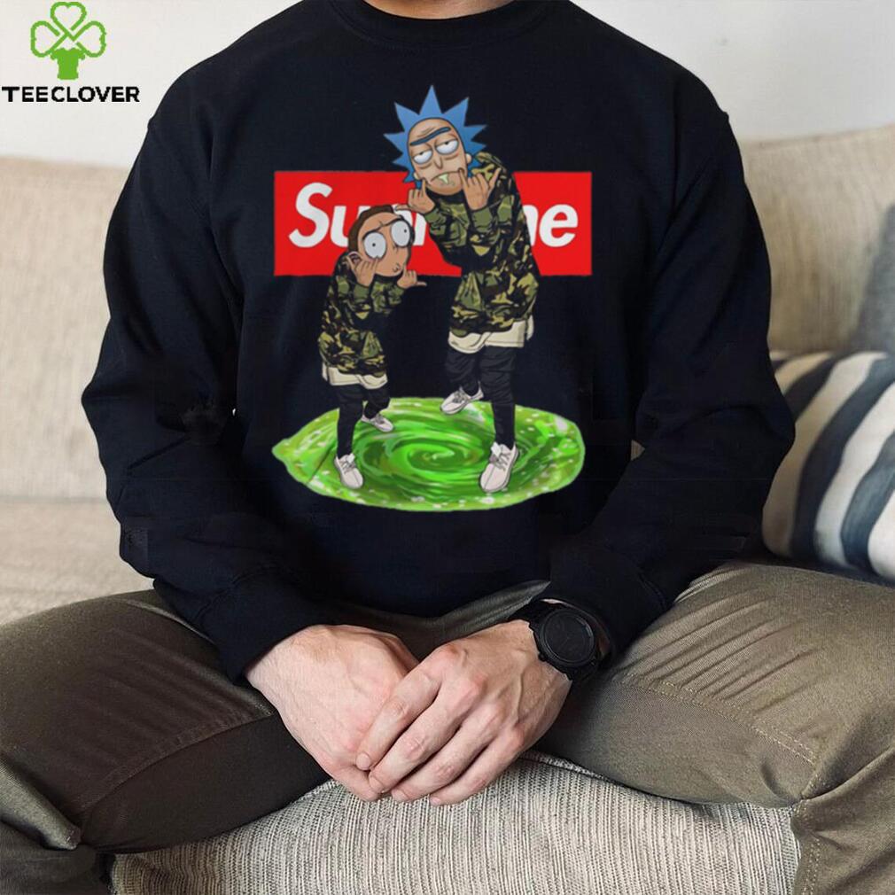 Rick and morty discount supreme hoodie real