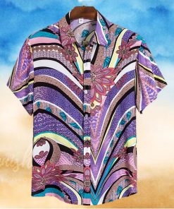 surfing purple amazing design unisex hawaiian shirt