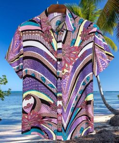 surfing purple amazing design unisex hawaiian shirt