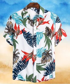 surfing white high quality unisex hawaiian shirt