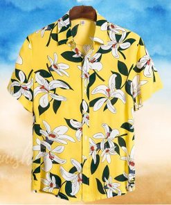 surfing yellow awesome design unisex hawaiian shirt