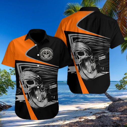 Skull Roller Hawaiian Shirt Summer Button Up For Men Women Couple