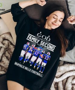 God First Family Second Then Buffalo Bills Football 2023 2024 Playoffs Signatures Shirt