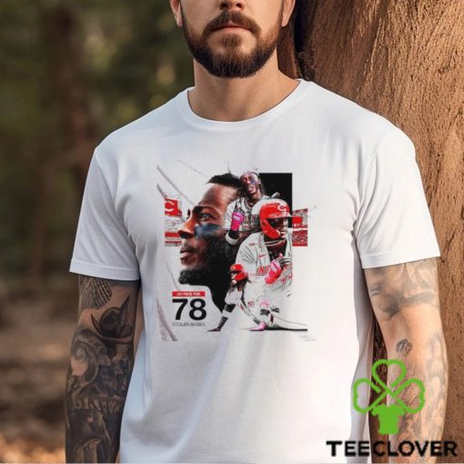Cincinnati Reds Elly De La Cruz on place for 78 stolen bases shirt