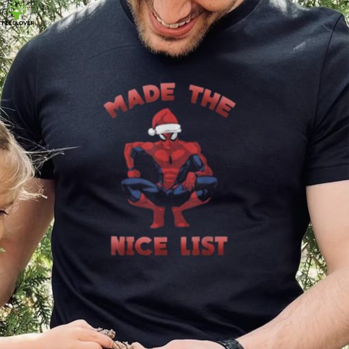 Spider Makes The Beautiful Christmas List Spiderman Christmas New Design T Shirt