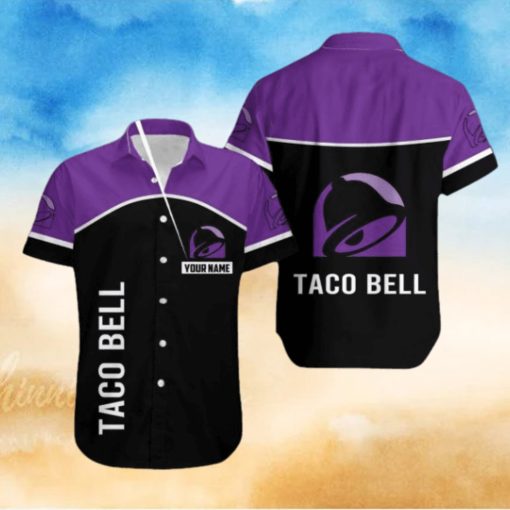 taco bell Casual Big Logo 3D Hawaiian Shirt For Men And Women Custom Name