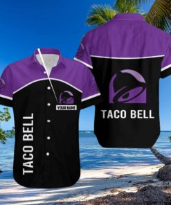 taco bell Casual Big Logo 3D Hawaiian Shirt For Men And Women Custom Name