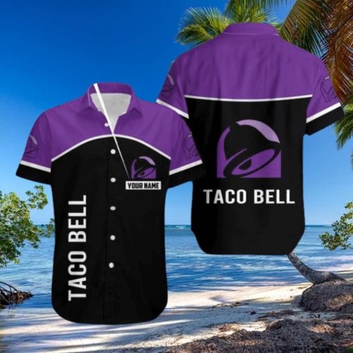 taco bell Casual Big Logo 3D Hawaiian Shirt For Men And Women Custom Name