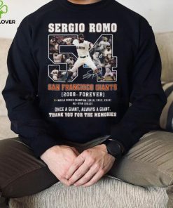 Sergio Romo San Francisco Giants 2008 – Forever Thank You For The Memories T Shirt
