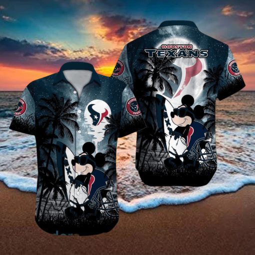 Houston Texans NFL Team Logo Baby Yoda Hawaiian Shirt