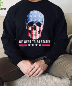 Skull We Went To 54 States T Shirt