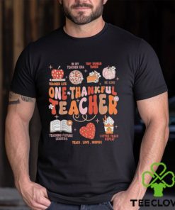 teacher thanksgiving shirt women one thankful teacher fall t shirt