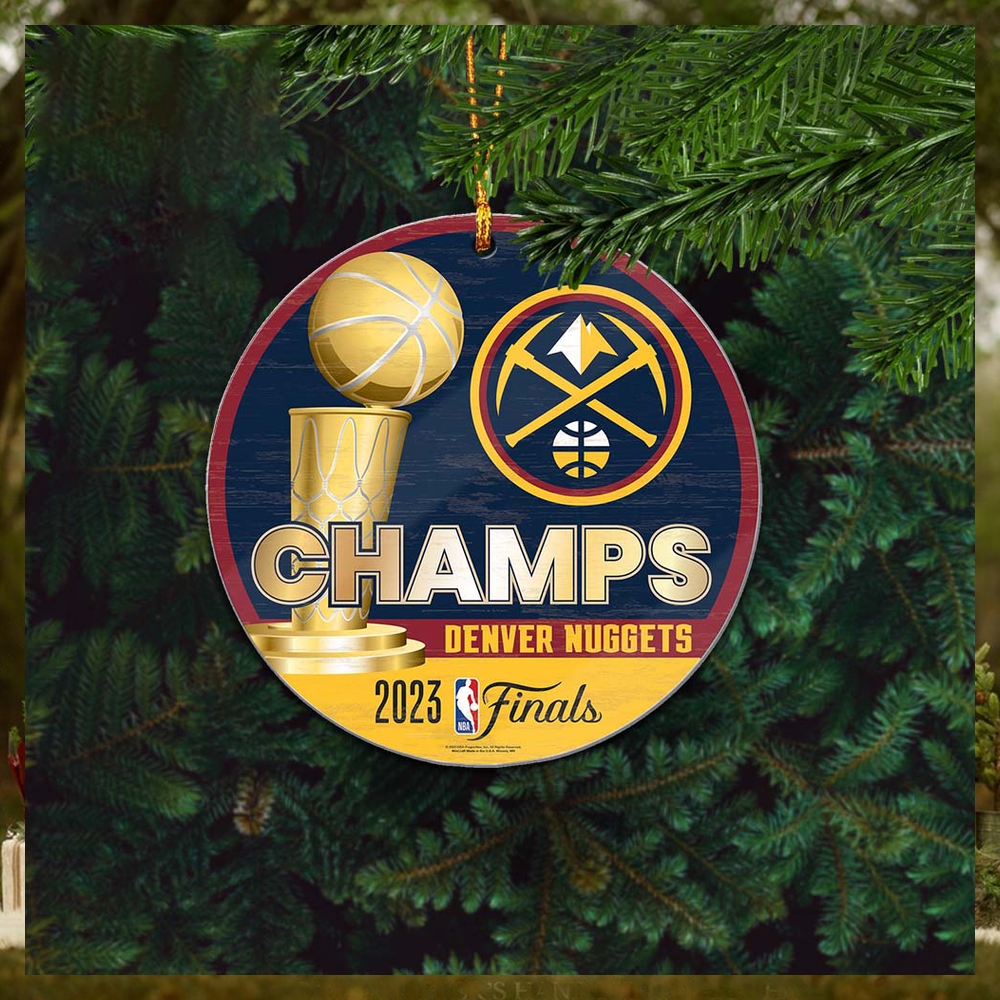 Denver Nuggets 2023 NBA Finals Champions Custom Name Ceramic Christmas Tree Decorations Ornament Denver Nuggets 2023 NBA Finals Champions Custom Name Ceramic Christmas Tree Decorations Ornament