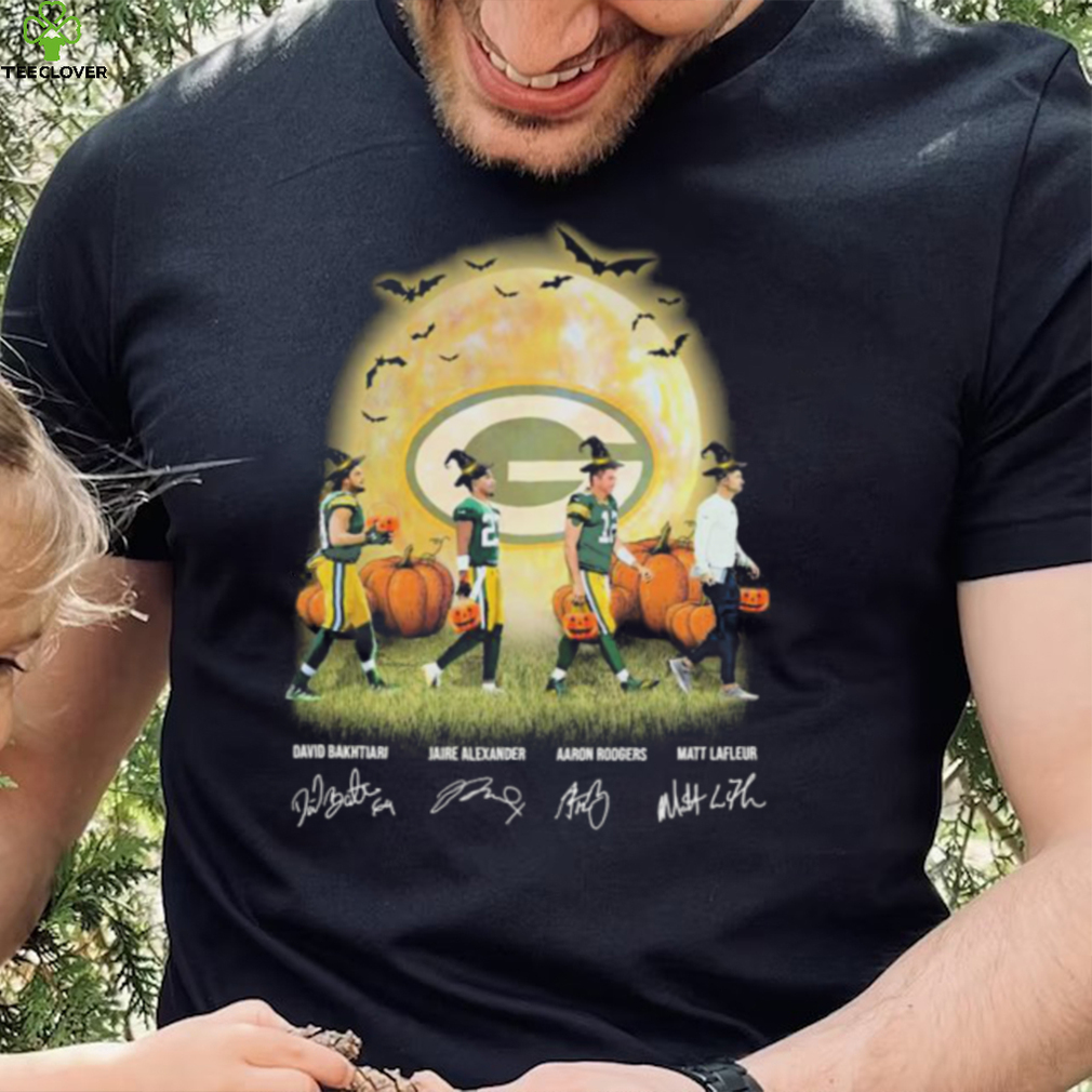 Green Bay Packers football David Bakhtiari Jaire Alexander Aaron Rodgers Matt  Lafleur signatures Halloween 2022 T-shirt – Emilytees – Shop trending shirts  in the USA – Emilytees Fashion LLC – Store