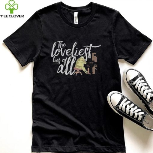 the loveliest lies of all a frog and the piano t shirt t shirt