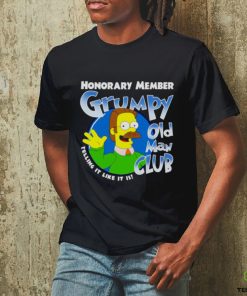 the simpson Honorary member grumpy old man club telling it like it is shirt