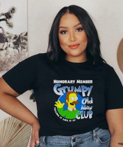 the simpson Honorary member grumpy old man club telling it like it is shirt