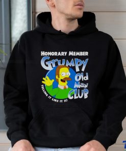 the simpson Honorary member grumpy old man club telling it like it is shirt