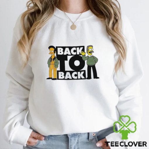 the simpsons back to back retro shirt shirt trang