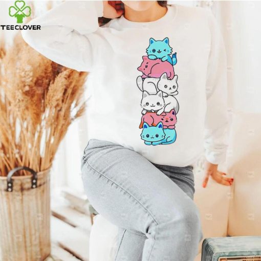 transgender cat pride cute hoodie, sweater, longsleeve, shirt v-neck, t-shirt hoodie, sweater, longsleeve, shirt v-neck, t-shirt trang