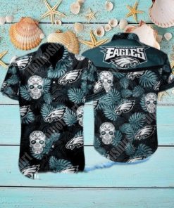 BEST Philadelphia Eagles NFL Hawaiian Shirt Black Cat Graphic 3D