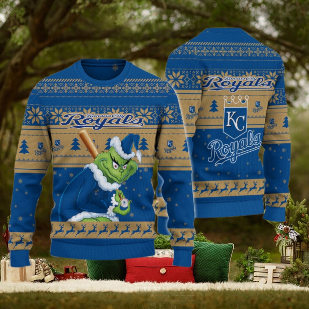Kansas City Royals Grinch Christmas Ugly Sweater Kansas City Royals Grinch Christmas Ugly Sweater