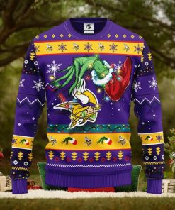 Minnesota Vikings Grinch Christmas Ugly Sweater