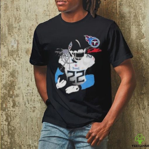 Licensed Gear Nfl Tennessee Titans Derrick Henry Navy Player T Shirt