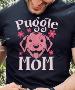 Mommy Dog Owner Pet Dog Lover Animal Puggle Mom Cute Puggle T Shirt