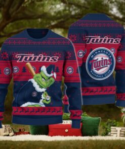 Minnesota Twins Grinch Christmas Ugly Sweater