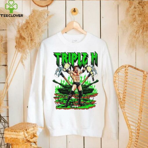 Triple H WWE cartoon graphic shirt