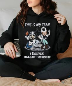 Mickey Mouse And Mascot This Is My Team Forever Dallas Cowboys Shirt