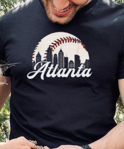 Atlanta Baseball Skyline Atlanta Braves Cityscape T Shirt Georgia Shirt2