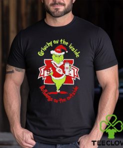 Grinchy On The Inside Mississippi State Bulldogs On The Outside Christmas Shirt