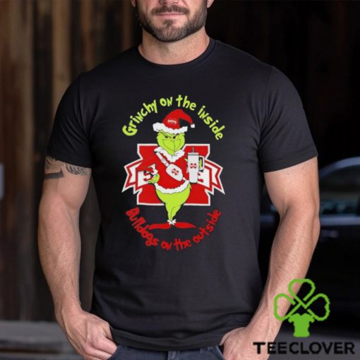 Grinchy On The Inside Mississippi State Bulldogs On The Outside Christmas Shirt