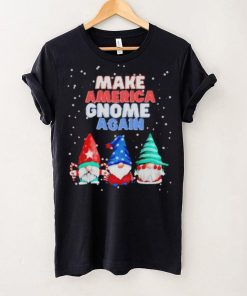 Official Make America gnome again funny snowy Christmas T shirt