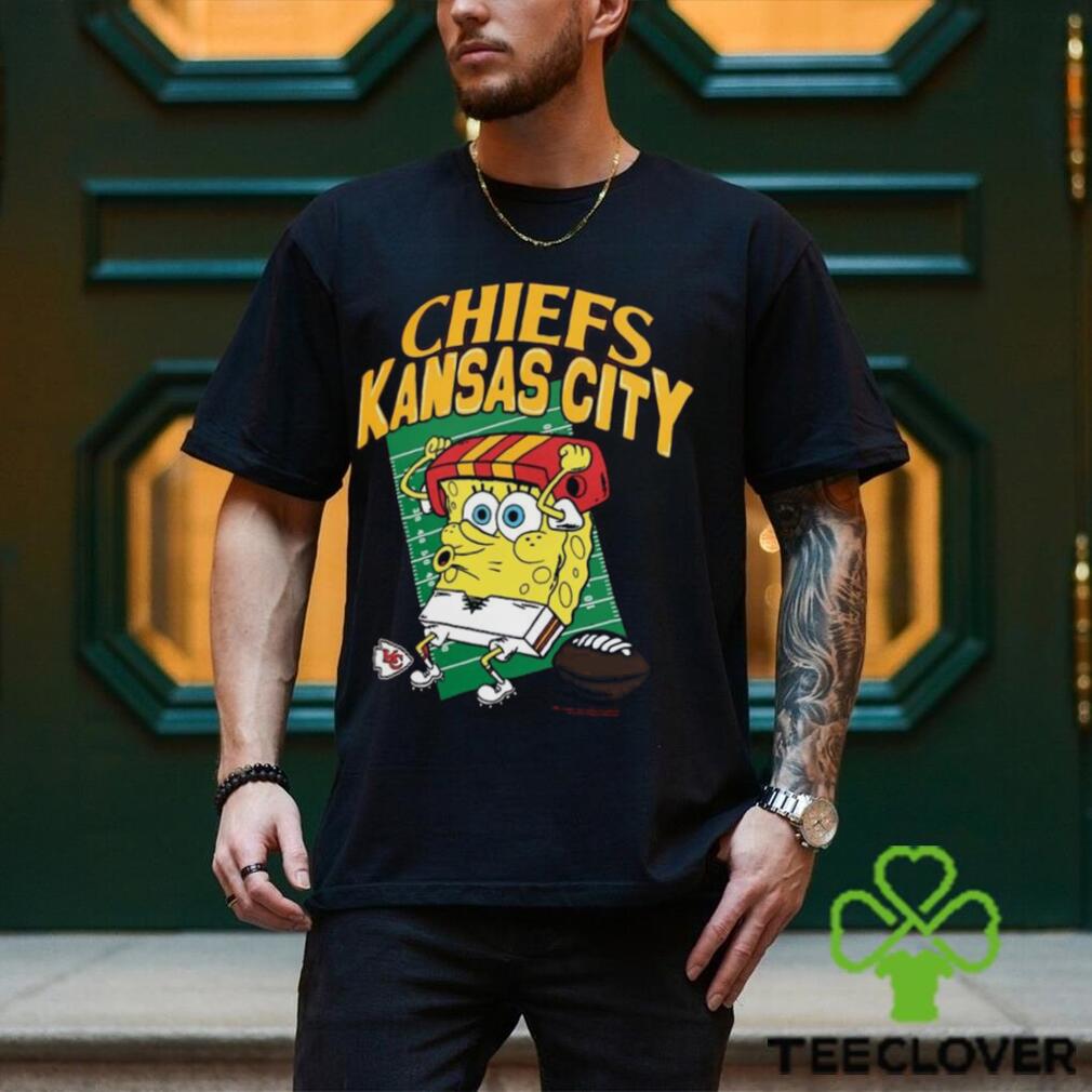 Kansas City Chiefs Homage Youth Super Bowl LVIII x Spongebob Squarepants Tri Blend T Shirt