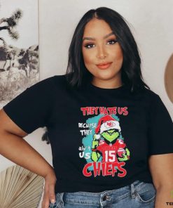 Santa Grinch They Hate Us Because Ain’t Us Kansas City Chiefs Christmas Shirt