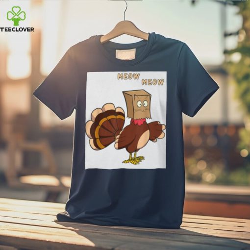 unny Fake Cat Meow Thanksgiving Turkey Classic T Shirt