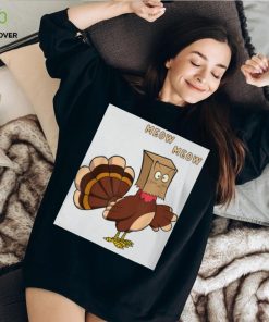 unny Fake Cat Meow Thanksgiving Turkey Classic T Shirt