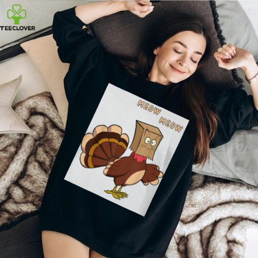 unny Fake Cat Meow Thanksgiving Turkey Classic T Shirt