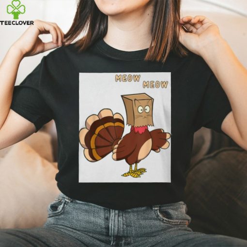 unny Fake Cat Meow Thanksgiving Turkey Classic T Shirt