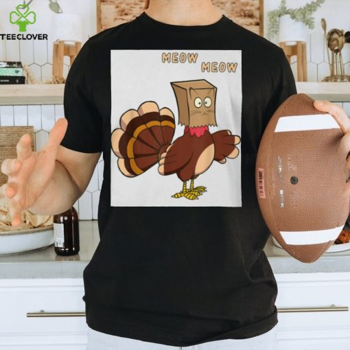 unny Fake Cat Meow Thanksgiving Turkey Classic T Shirt